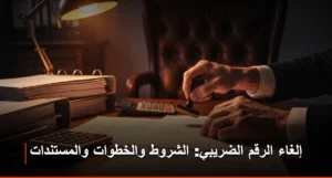 إلغاء الرقم الضريبي