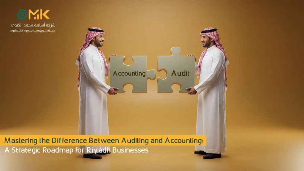 difference between auditing and accounting