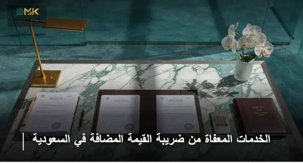 الخدمات المعفاة من ضريبة القيمة المضافة في السعودية