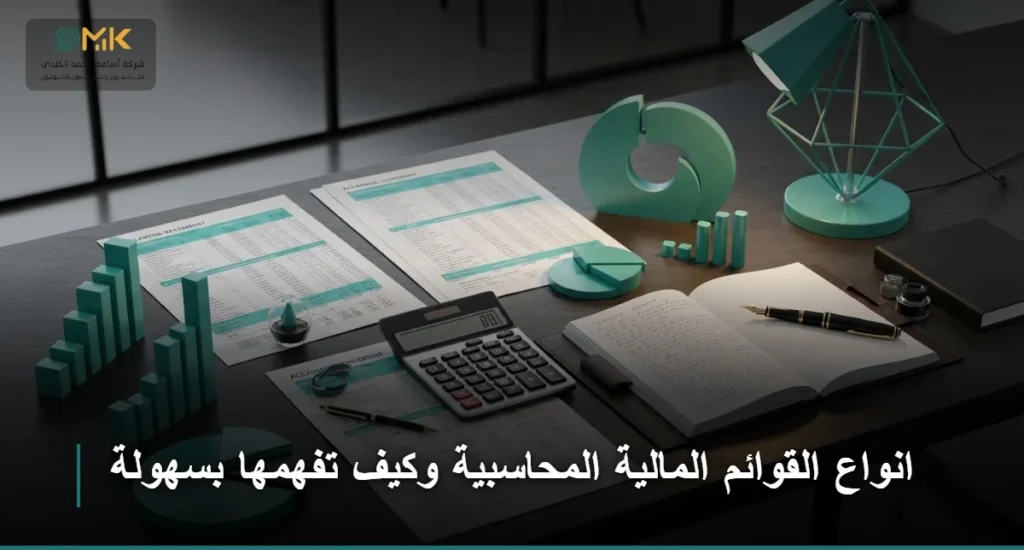 انواع القوائم المالية المحاسبية